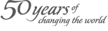 Throughout 2013 we will be reflecting on our achievements in the 50 years since our foundation in 1963